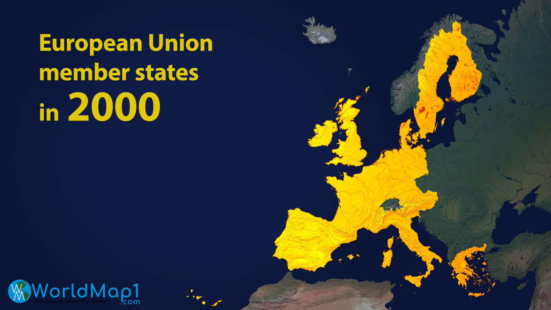 Avrupa Birliği Üye Devletleri Haritası 2000